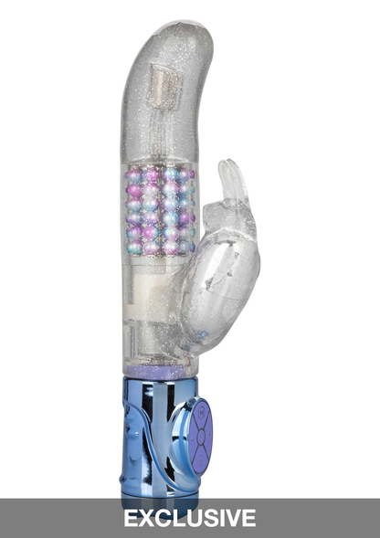 CalExotics Naughty Bits Party in my Pants Jack Rabbit Vibrator TRANSPA - 7