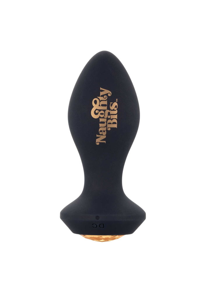 CalExotics Naughty Bits Shake Your Ass Petite Vibrating Butt Plug BLACK - 0