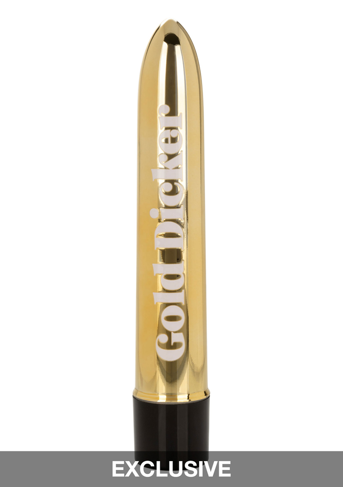 CalExotics Naughty Bits Gold Dicker Personal Vibrator GOLD - 4