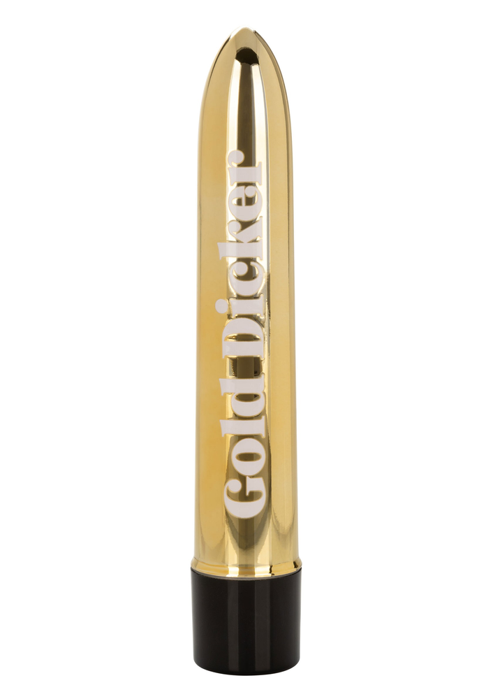 CalExotics Naughty Bits Gold Dicker Personal Vibrator GOLD - 0