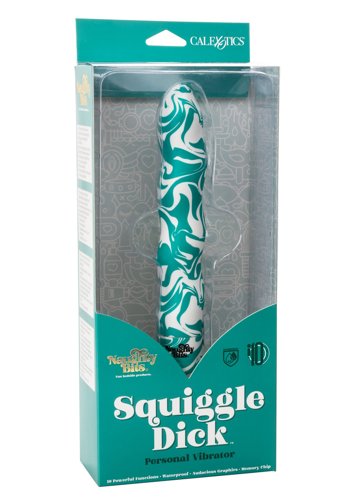 CalExotics Naughty Bits Squiggle Dick Personal Vibrator MULTICOLOR - 0