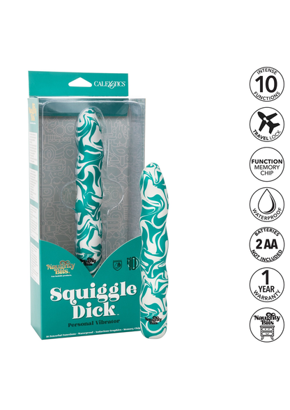 CalExotics Naughty Bits Squiggle Dick Personal Vibrator MULTICOLOR - 8