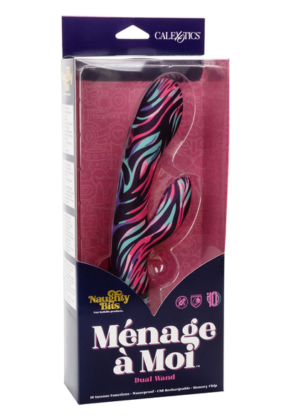 CalExotics Naughty Bits Ménage à Moi Dual Wand MULTICOLOR - 2