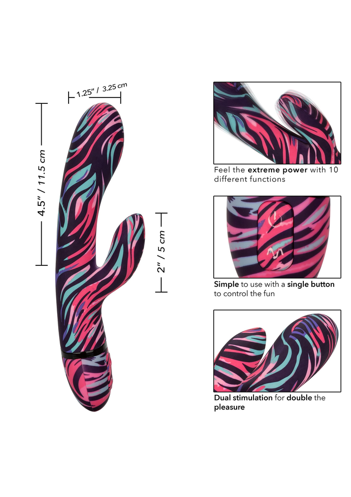 CalExotics Naughty Bits Ménage à Moi Dual Wand MULTICOLOR - 3