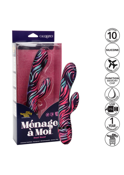 CalExotics Naughty Bits Ménage à Moi Dual Wand MULTICOLOR - 6