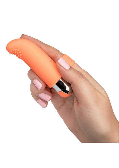 CalExotics Intimate Play Rechargeable Finger Tickler ORANGE - 2