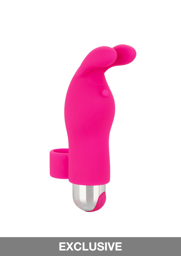 CalExotics Intimate Play Rechargeable Finger Bunny PINK - 4