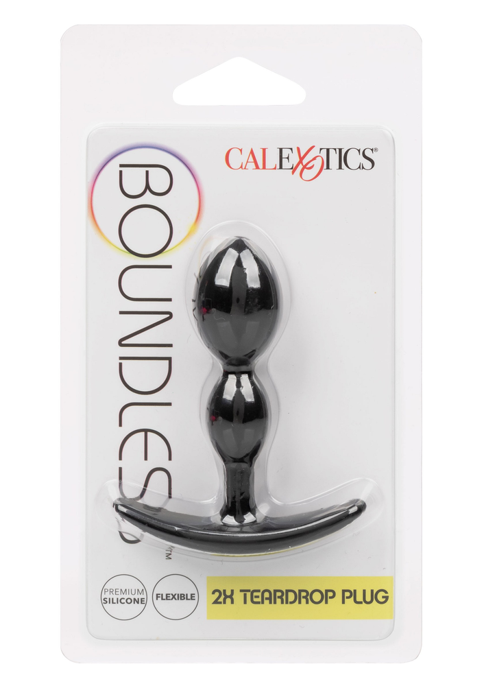 CalExotics Boundless 2X Teardrop Plug BLACK - 2