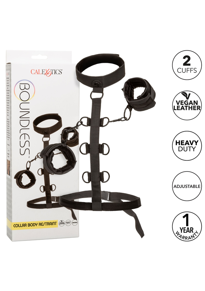 CalExotics Boundless Collar Body Restraint BLACK - 7