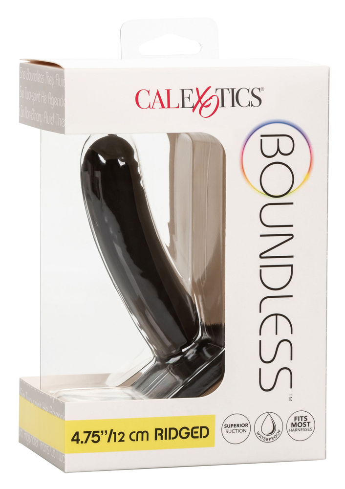 CalExotics Boundless 4.75”/12 cm Ridged BLACK - 2