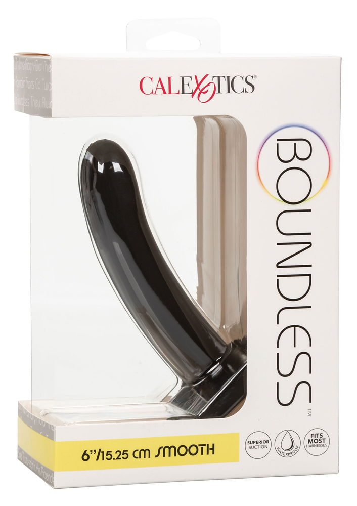 CalExotics Boundless 6”/15.25 cm Smooth BLACK - 3