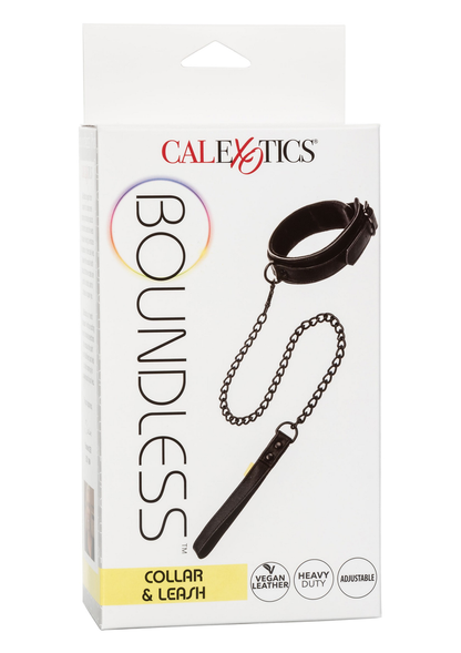 CalExotics Boundless Collar with Leash BLACK - 3