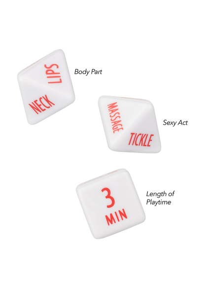 CalExotics Tempt & Tease Dice WHITE - 1