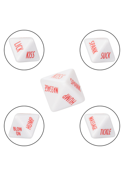 CalExotics Tempt & Tease Dice WHITE - 2