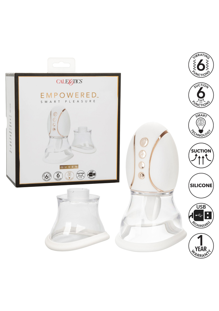 CalExotics Empowered Smart Pleasure Queen WHITE - 8