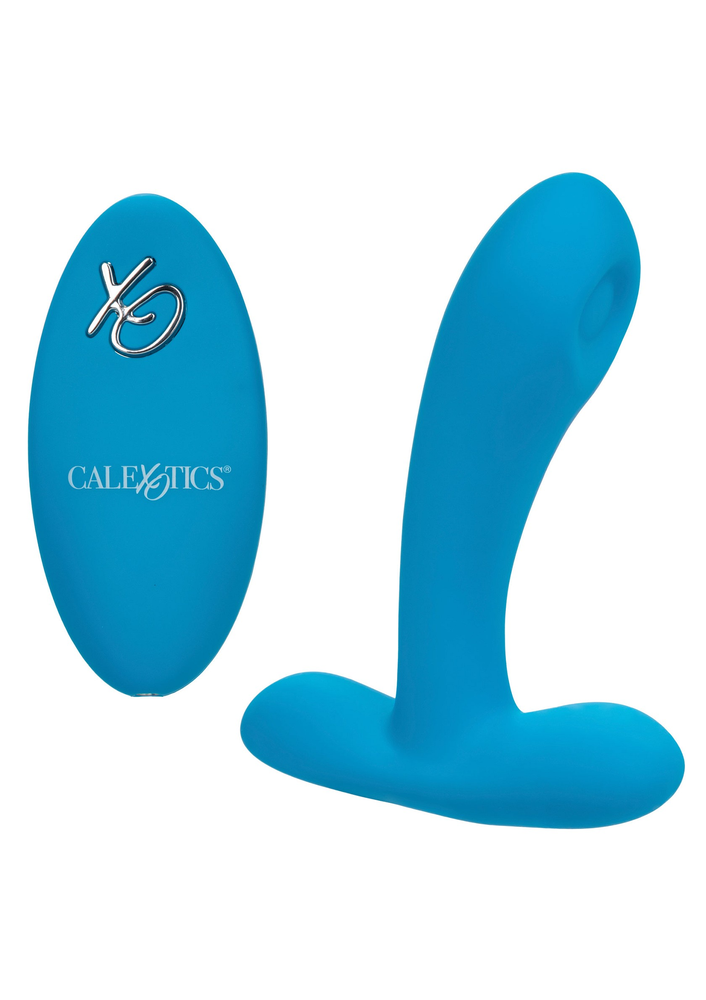 CalExotics Silicone Remote Pulsing Pleaser BLUE - 1