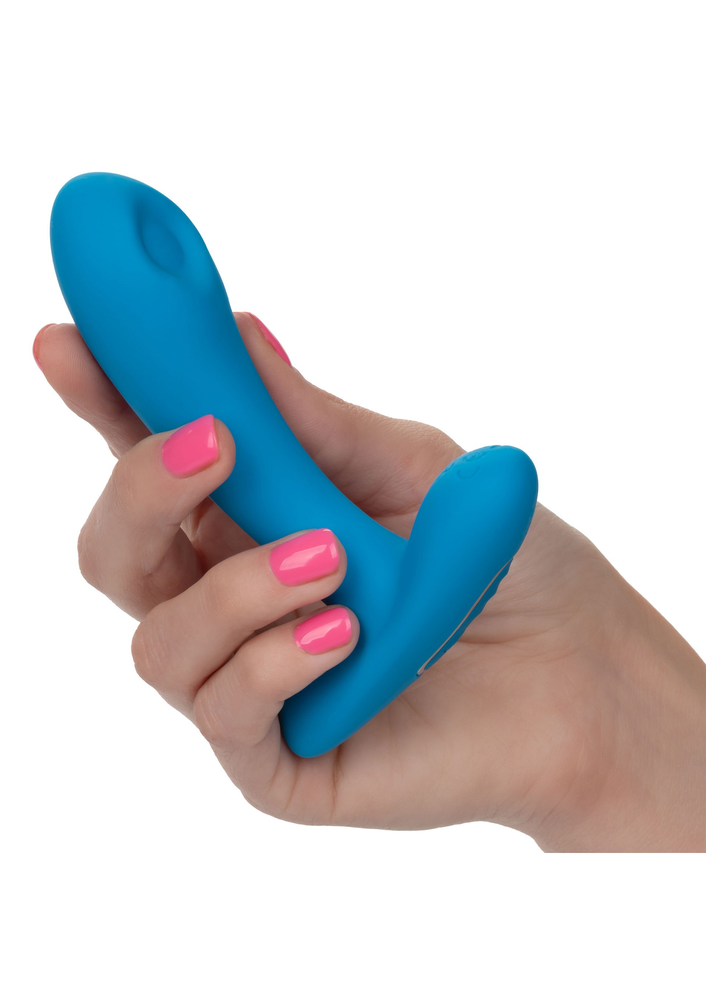 CalExotics Silicone Remote Pulsing Pleaser BLUE - 10