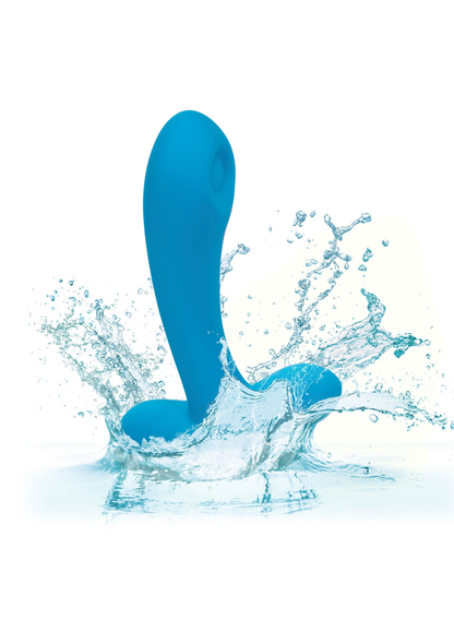 CalExotics Silicone Remote Pulsing Pleaser BLUE - 8