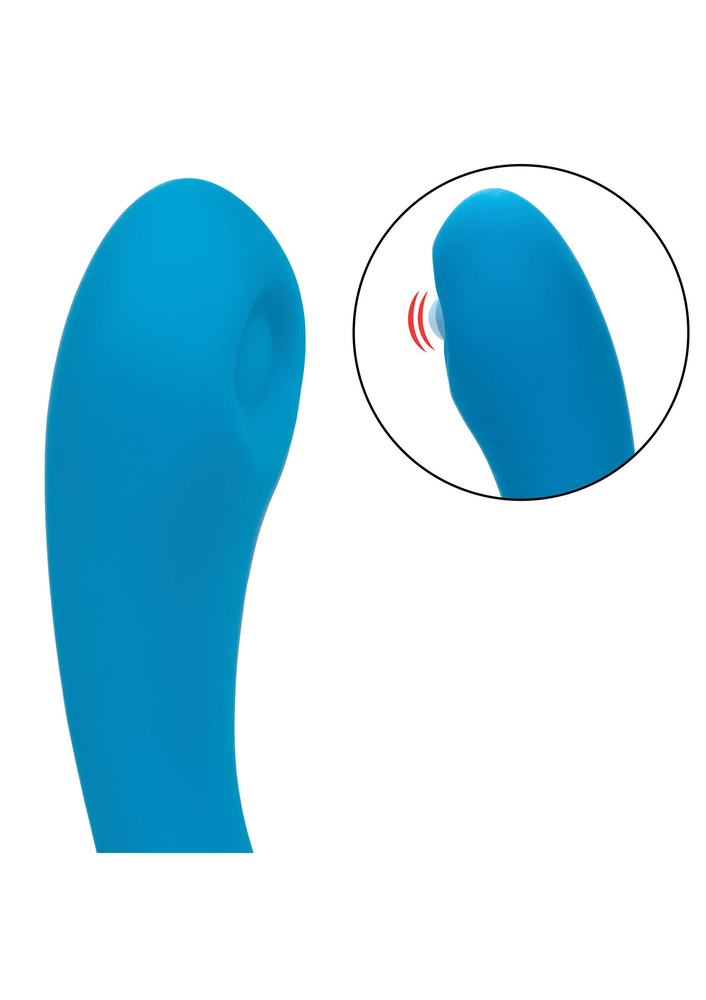 CalExotics Silicone Remote Pulsing Pleaser BLUE - 7