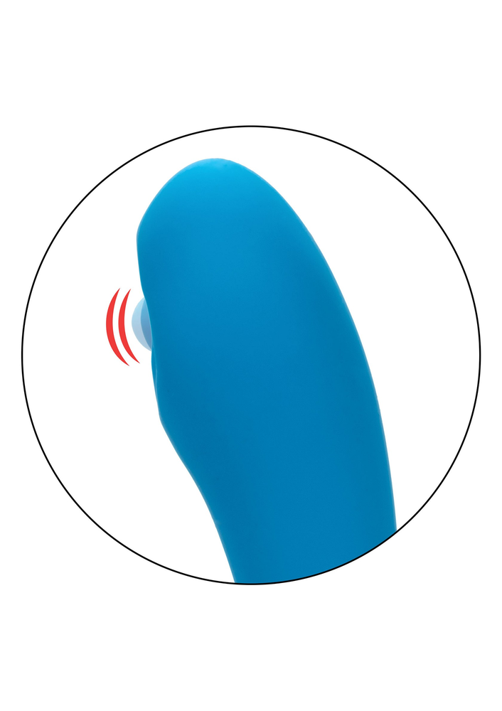 CalExotics Silicone Remote Pulsing Pleaser BLUE - 3