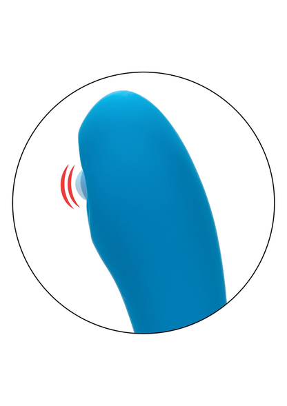 CalExotics Silicone Remote Pulsing Pleaser BLUE - 3