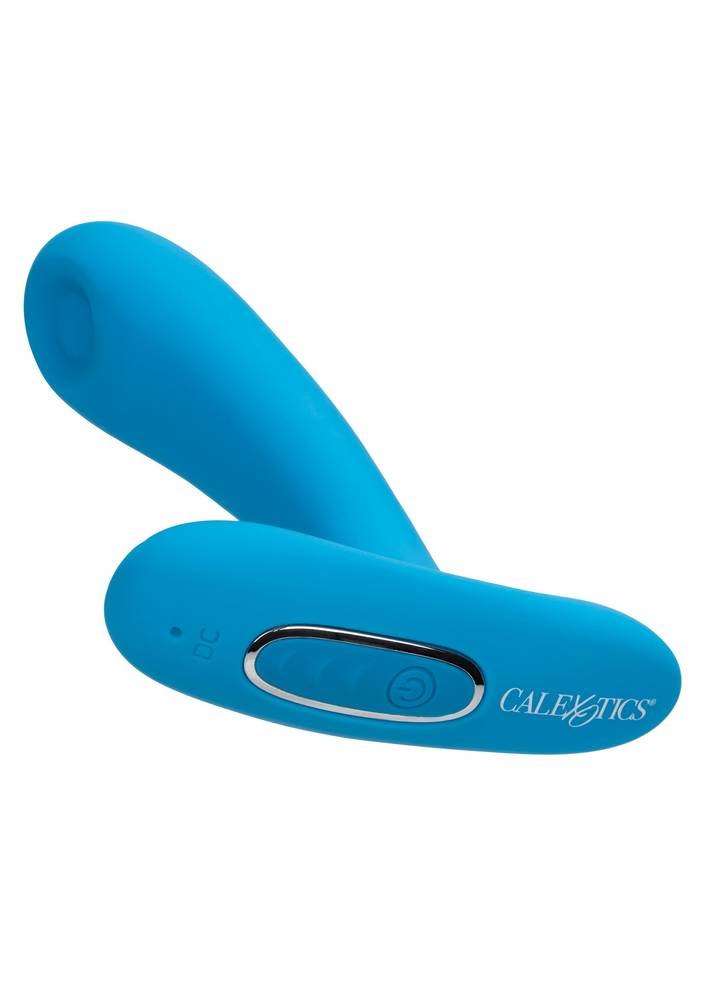 CalExotics Silicone Remote Pulsing Pleaser BLUE - 11