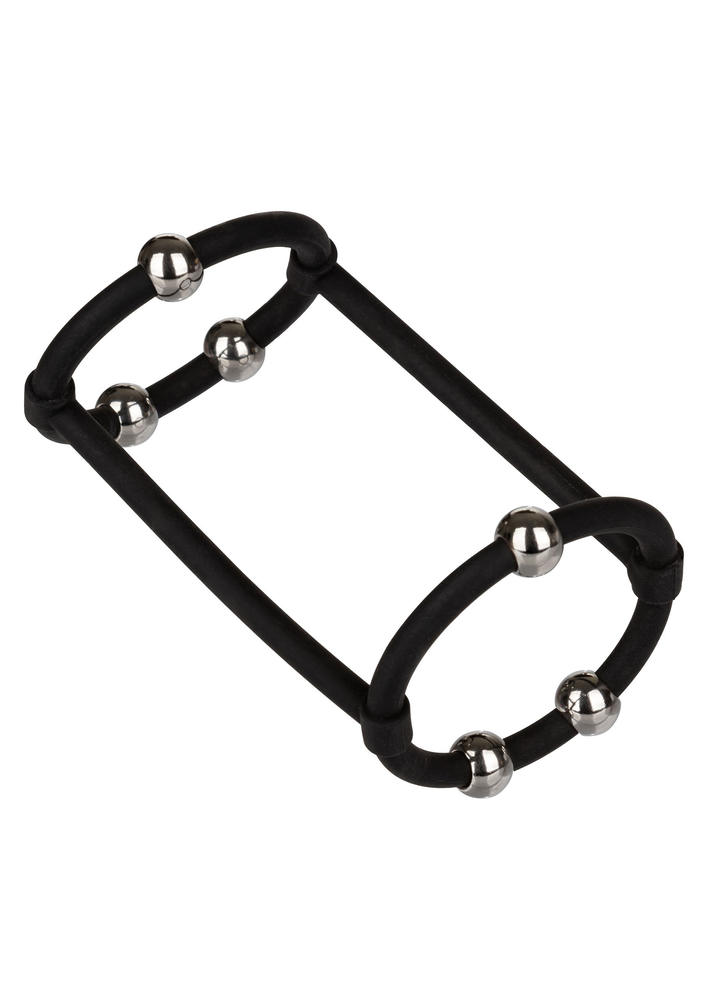 Beaded Silicone Enhancer Cage BLACK - 3