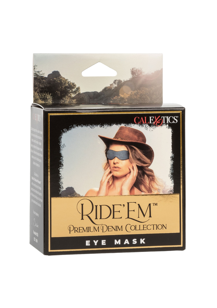 CalExotics Ride 'em Premium Denim Collection Eye Mask BLUE - 318