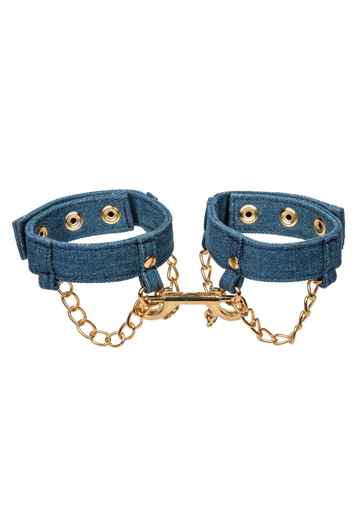 CalExotics Ride 'em Premium Denim Collection Ankle Cuffs BLUE - 353