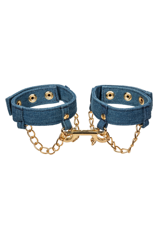 CalExotics Ride 'em Premium Denim Collection Ankle Cuffs