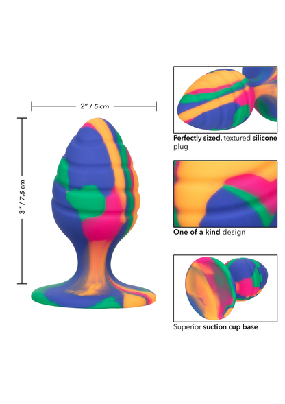 CalExotics Cheeky Medium Swirl Tie-Dye Plug MULTICOLOR - 3