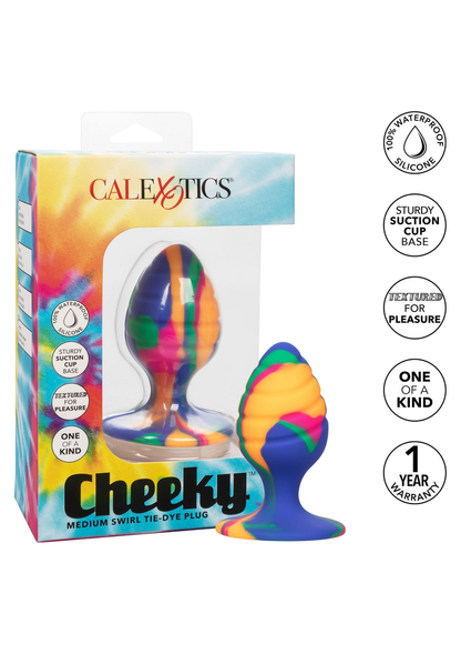 CalExotics Cheeky Medium Swirl Tie-Dye Plug MULTICOLOR - 5