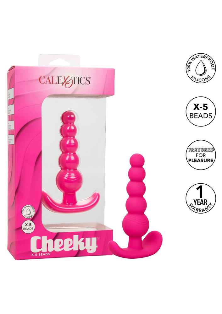 CalExotics Cheeky X-5 Beads PINK - 6