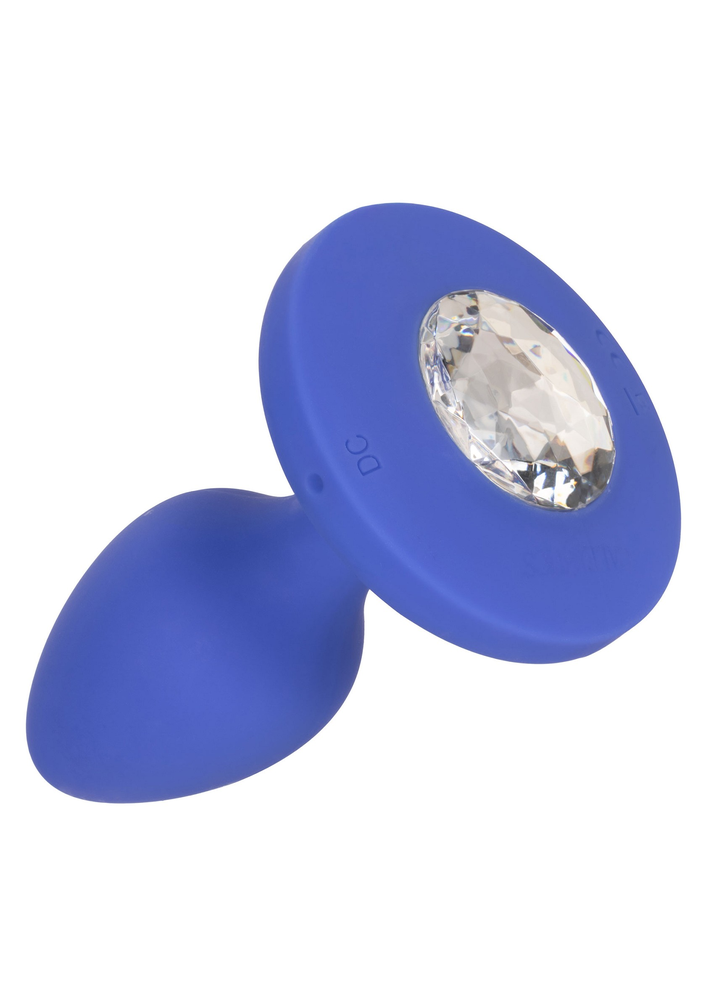 CalExotics Cheeky Gems Medium Rechargeable Vibrating Probe BLUE - 10