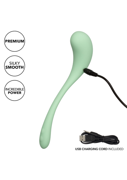 CalExotics Elle Liquid Silicone Wand GREEN - 5