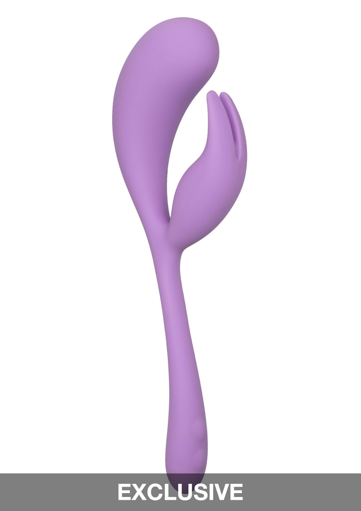 CalExotics Elle Liquid Silicone Dual Flicker PURPLE - 6