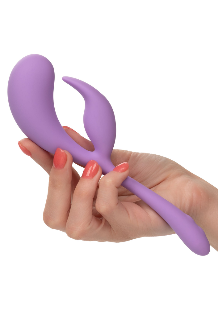 CalExotics Elle Liquid Silicone Dual Flicker PURPLE - 5