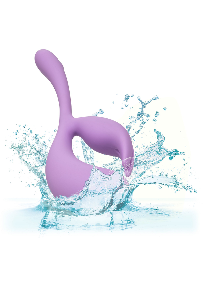 CalExotics Elle Liquid Silicone Dual Flicker PURPLE - 2