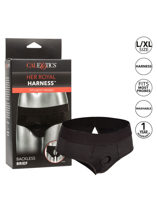 CalExotics Her Royal Harness Backless Brief L/XL - Zwart
