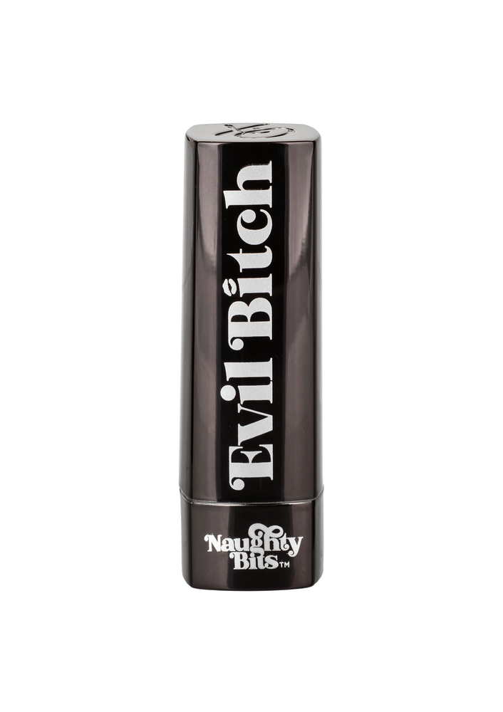 CalExotics Naughty Bits Evil Bitch Lipstick Vibrator BLACK - 11