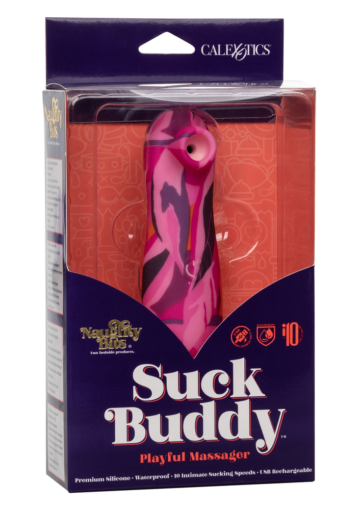 CalExotics Naughty Bits Suck Buddy Playful Massager PINK - 12