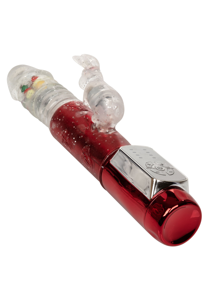 CalExotics Naughty Bits Cumball Machine Thrusting Jack Rabbit Vibrator RED - 11