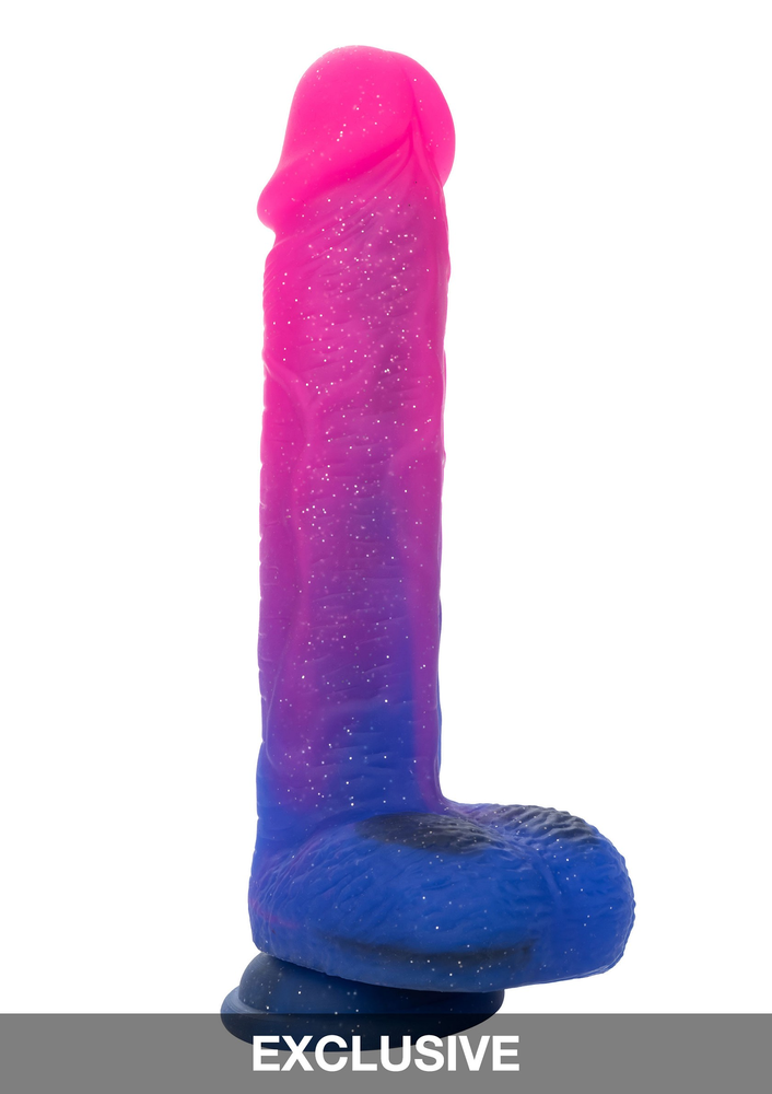 CalExotics Naughty Bits Ombré Hombre XL Vibrating Dildo PINK - 10