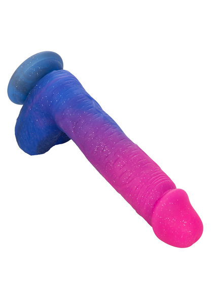 CalExotics Naughty Bits Ombré Hombre XL Vibrating Dildo PINK - 7