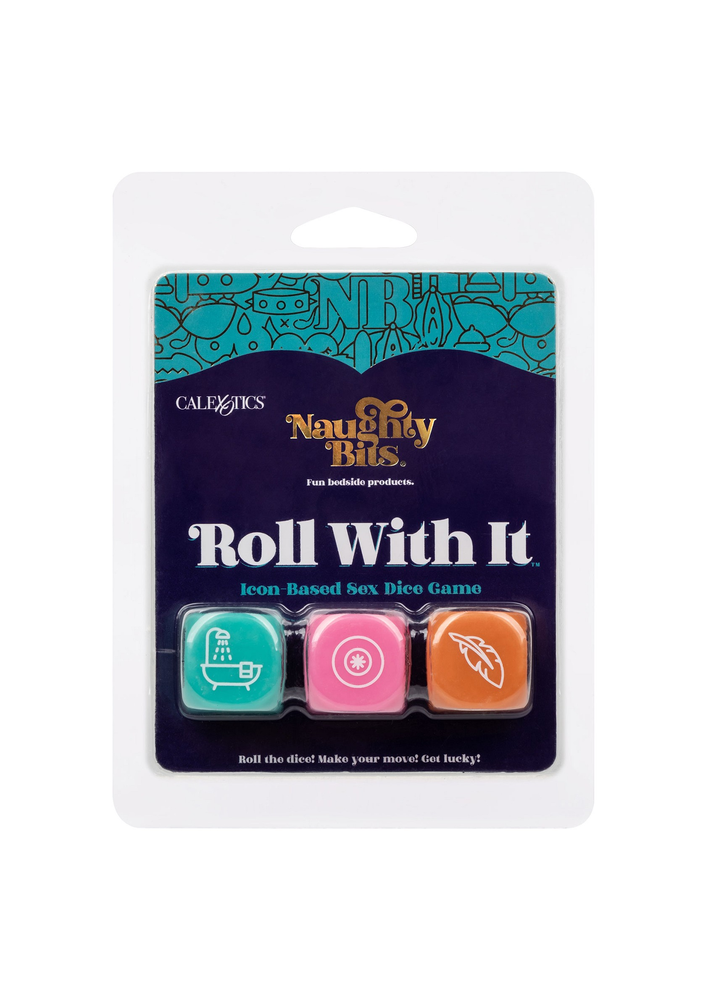 CalExotics Naughty Bits Roll With It Icon-Based Sex Dice Game MULTICOLOR - 1