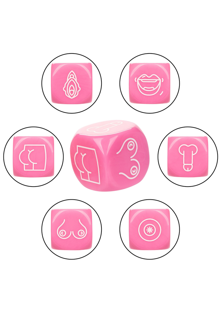 CalExotics Naughty Bits Roll With It Icon-Based Sex Dice Game MULTICOLOR - 2
