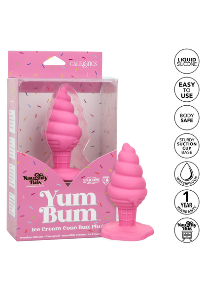 Yum Bum Ice Cone Butt Plug PINK - 3