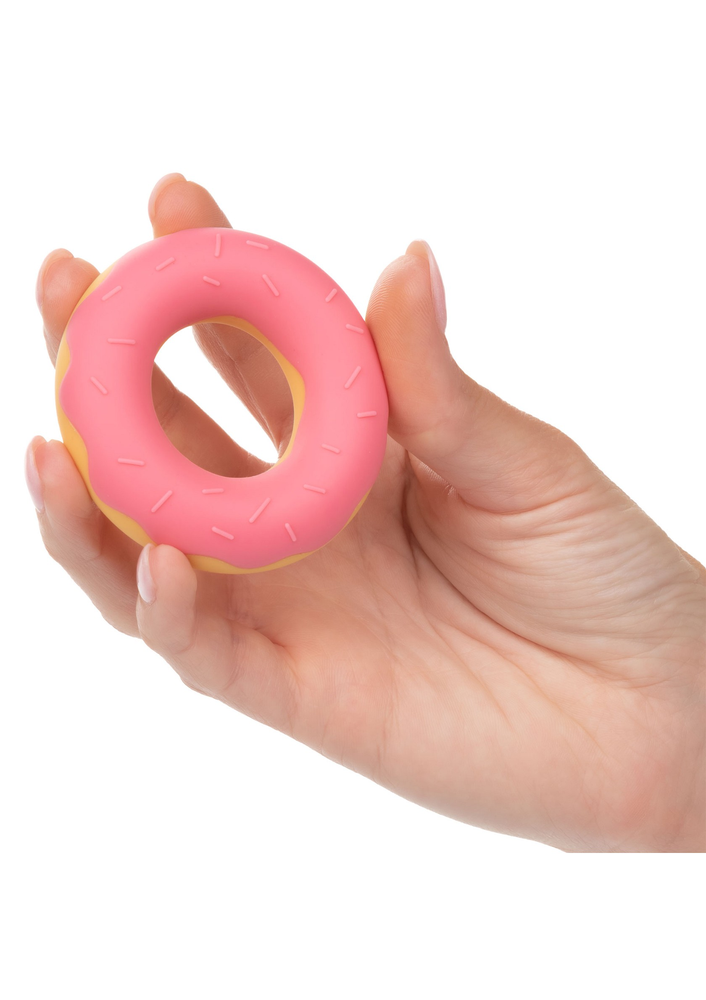 CalExotics Naughty Bits Dickin’ Donuts Silicone Donut Cock Ring PINK - 400