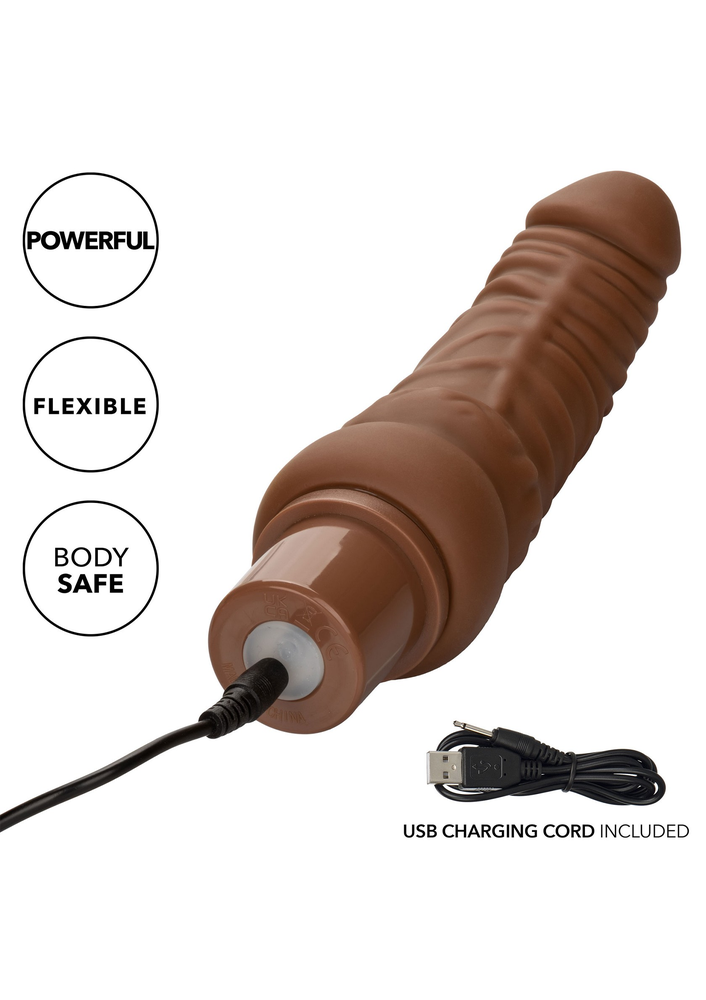 CalExotics Rechargeable Power Stud Curvy BROWN - 0