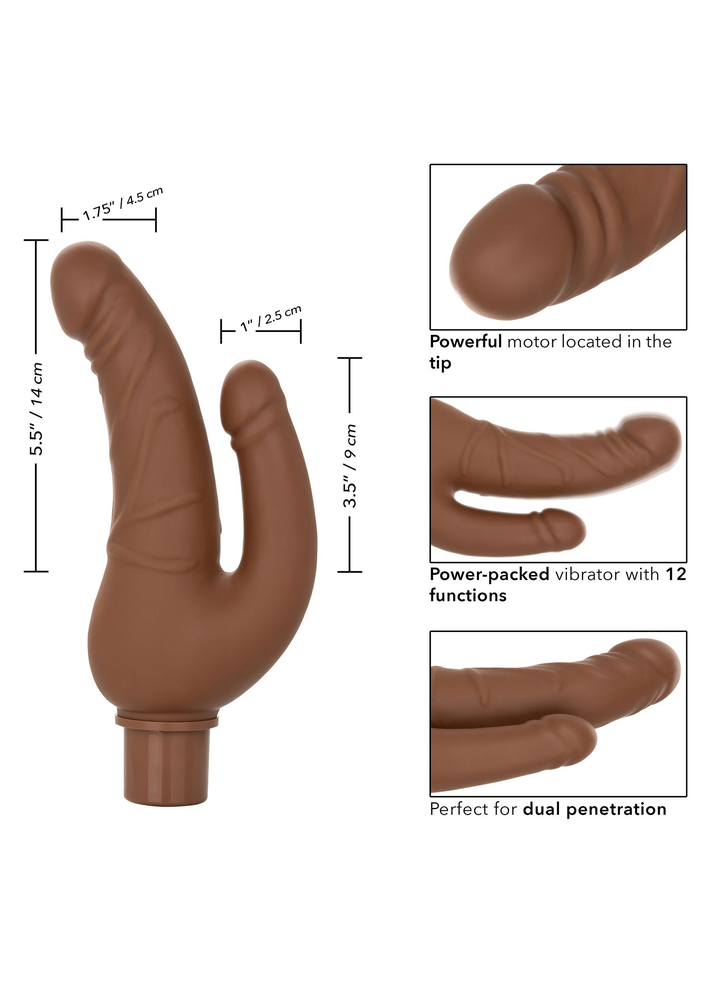 CalExotics Rechargeable Power Stud Over & Under BROWN - 3